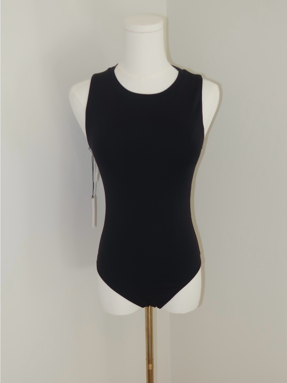 Babtob: Black Sleeveless Bodysuit